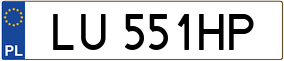 Truck License Plate